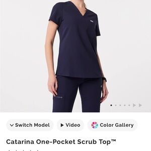 Women’s Figs Navy Blue Scrub Set